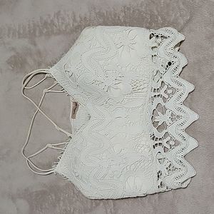 Womens willow+root bralett, sz xl, cream colored